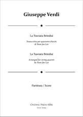 La Traviata Brindisi for String Quartet P.O.D. cover
